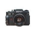 Zenit 122 SLR Film Camera with Helios 44M 2/58 Lens and Leather Case